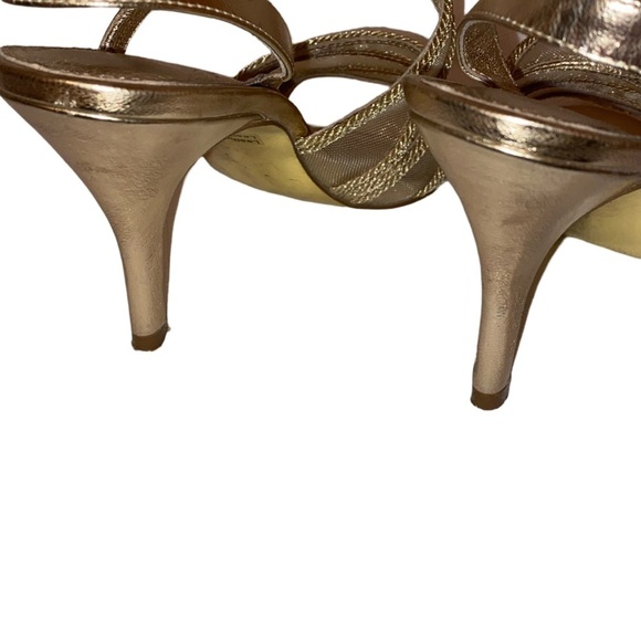 Adrianna Papell Metallic Dress Sandals SZ 6.5M GLD - Picture 4 of 8